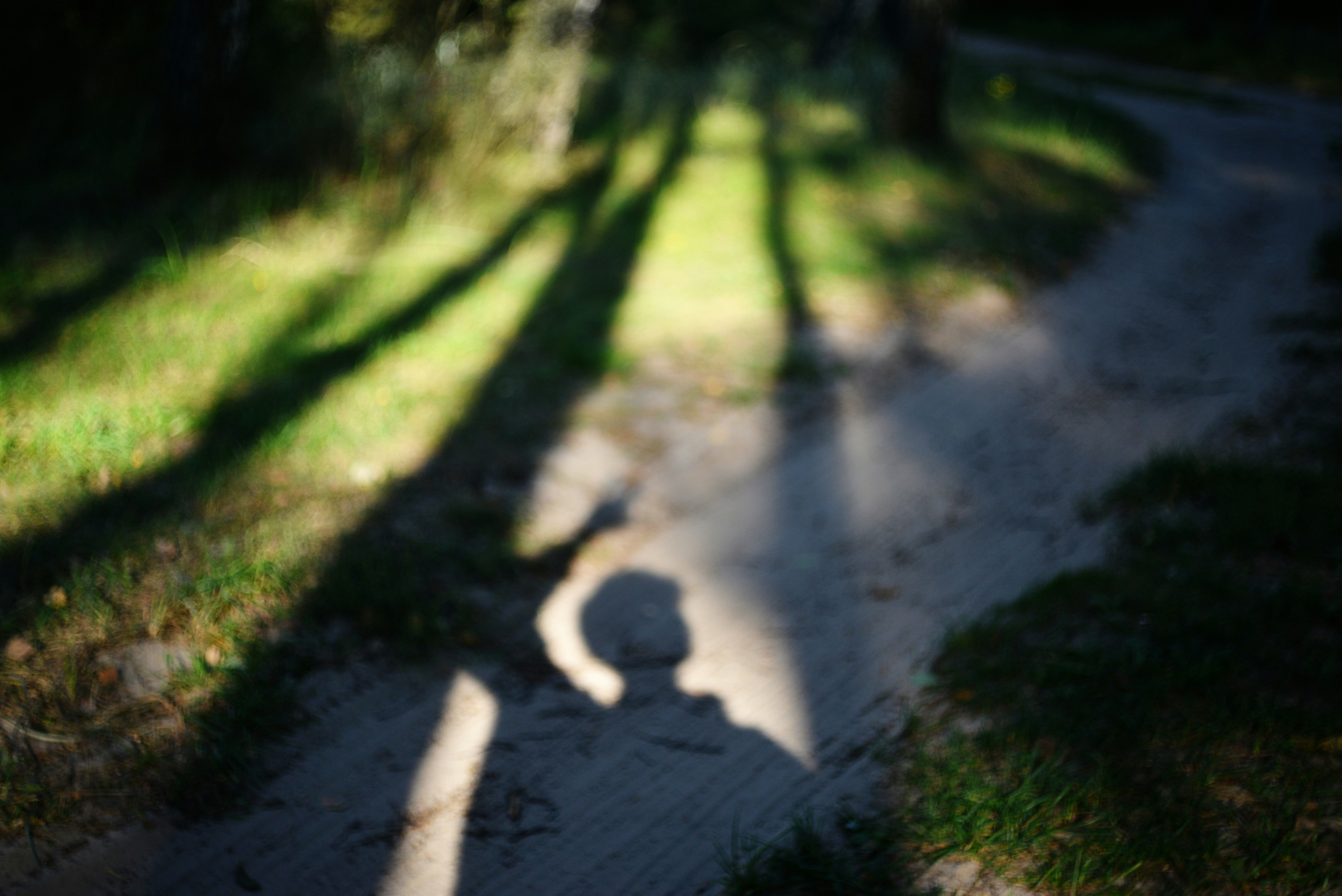 Person silhouette shadow on the ground reaching upward for help