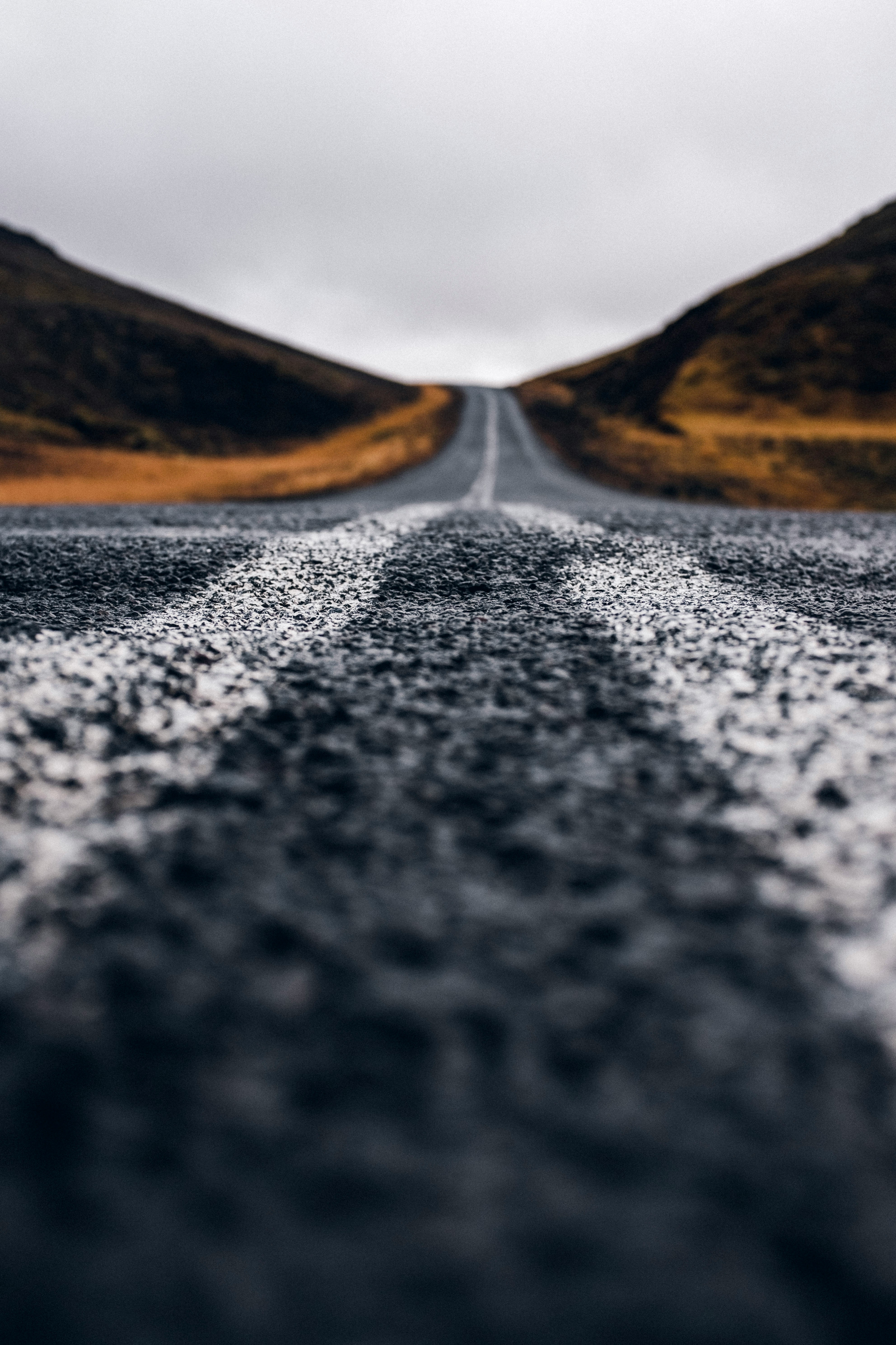 Summer day photo of a road winding towards the horizon, showing the path forward
